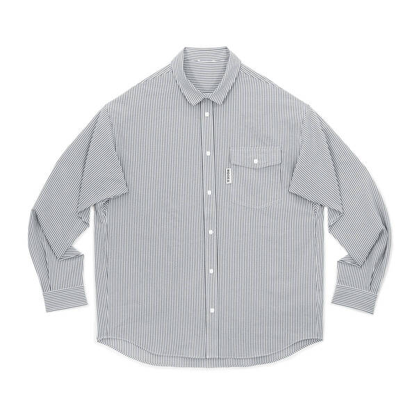 【RIDGE MOUNTAIN GEAR】ベーシックロングスリーブシャツストライプ/Mサイズ・Basic Long Sleeve Shirt Stripe【リッジマウンテンギア】