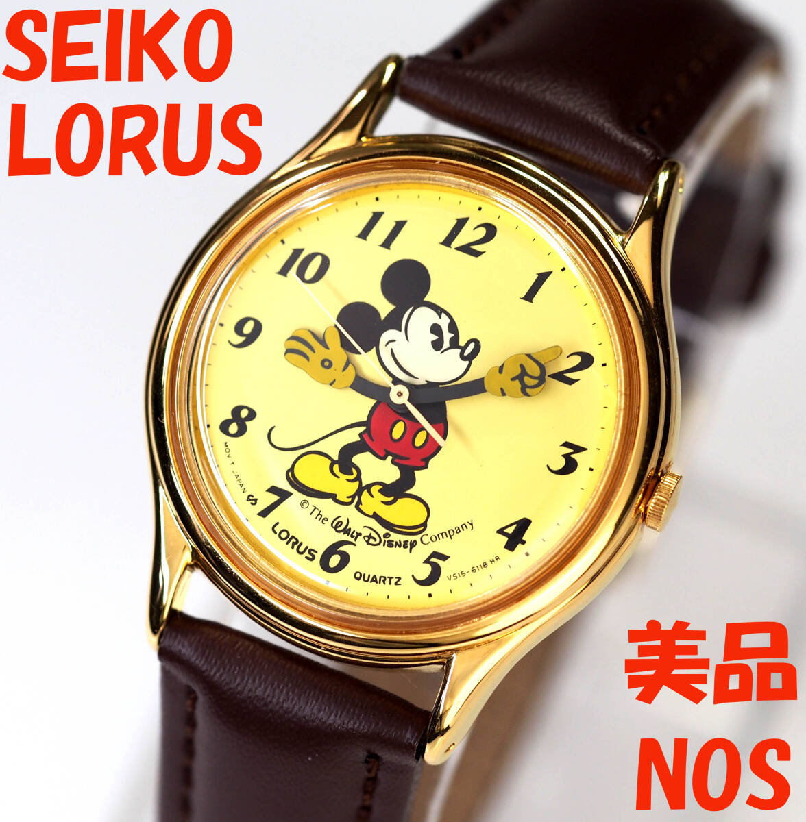 ビンテージ SEIKO ムーンフェイズ ミッキーマウス 腕時計 (電池切れ) Yahoo!オークション -「seiko ミッキー 腕時計」の落札相場