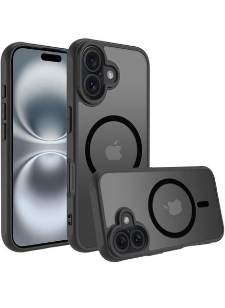 iPhone 16 ケース スマホカバー マット半透明 マグネット搭載 ワイヤレス充電 耐衝撃 指紋防止 滑り止め 米軍MIL規格・Magsafe対応
