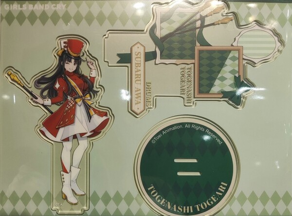 GIRLS BAND CRY ガールズバンドクライ GBC ガルクラ 次元波板糖 中国 コラボカフェポップアップストア 等身 アクリルスタンド 安和すばる