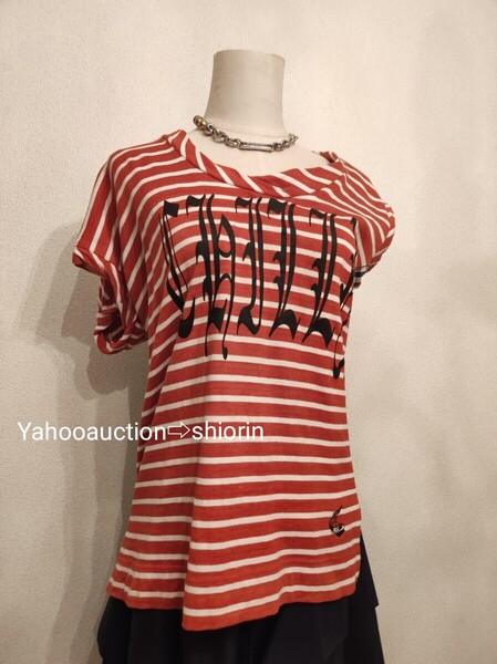 Vivienne Westwood ANGLOMANIA ヴィヴィアンウエストウッド アングロマニア変形スクエアTシャツ レディース トップス