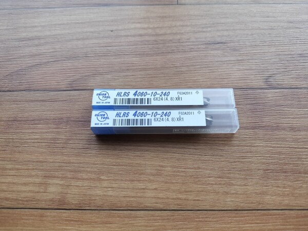 未使用品 超硬ラジアスエンドミル φ6R1ユニオンツール HLRS4060-10-240 2本セット