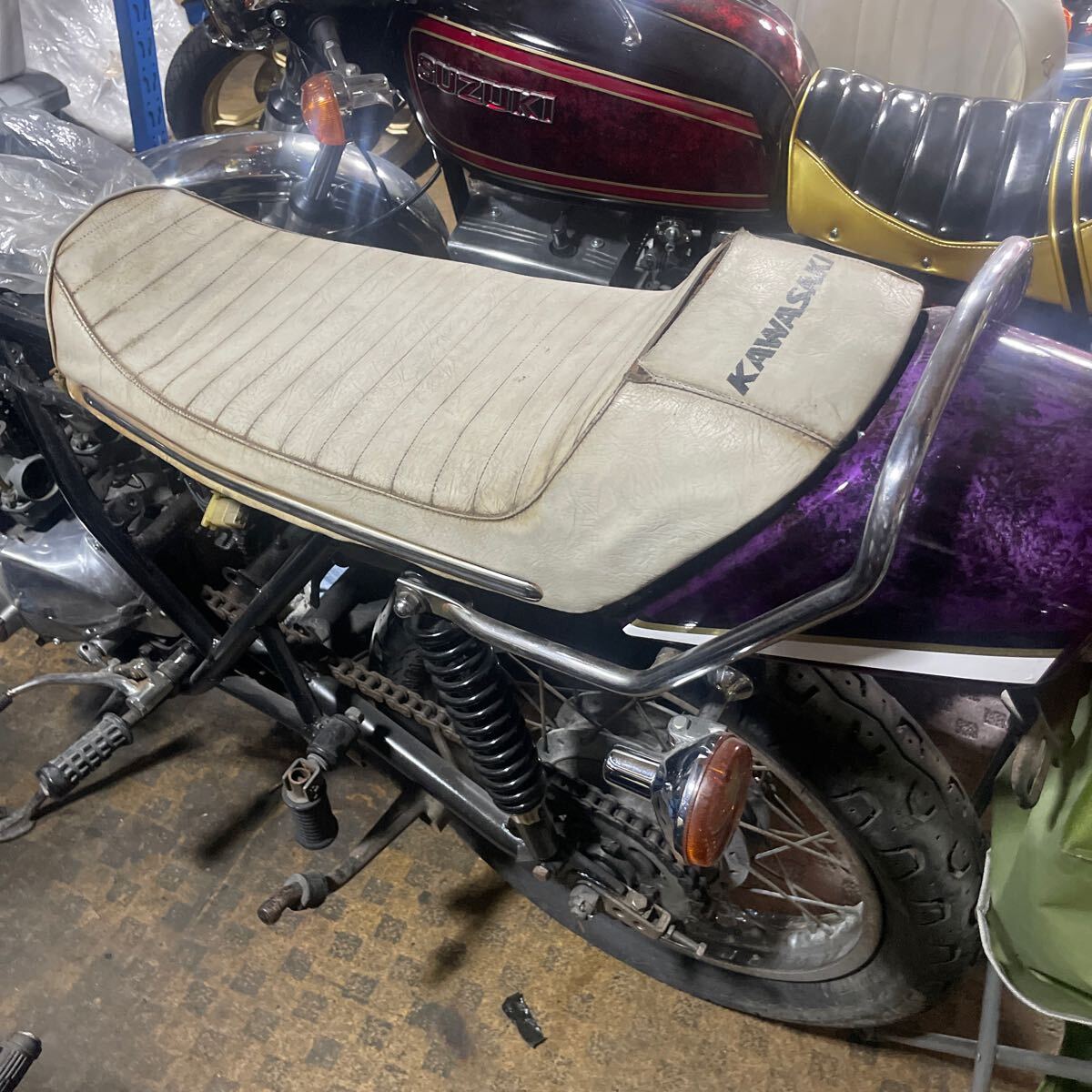 Kawasaki KH250シート Yahoo!オークション -「kh250 シート」の落札相場・落札価格