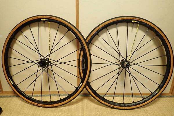 ★☆【中古美品】MAVIC マビック KSYRIUM PRO UST DISC シマノフリー 11/12s対応 チューブレス ホイールセット ☆★