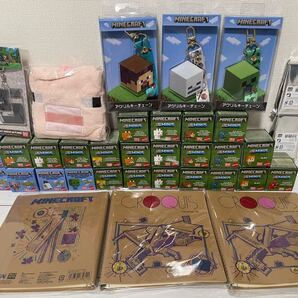 マインクラフト モブヘッド クロッキー帳 キーホルダー タオル等 35点セット 全て新品!