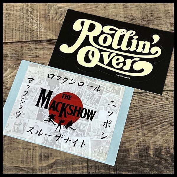 送無 G① MP115 未使用 THE MODS 森山達也 ROLLIN’ OVER 特典ステッカー & THE MACKSHOW ザ マックショウ スルーザナイト ステッカー 2枚