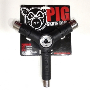 訳あり PIG SKATE Y型 TOOL BLACK スケートツール アウトレット品 サビ有 スケボー工具