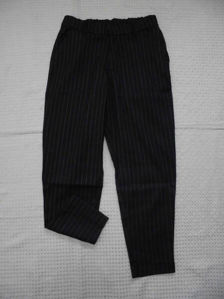 1625 ☆ ナイスクラップ ストライプパンツ ブラック 新品 定価2900円
