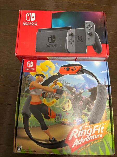 【中古美品】Nintendo Switch HAC-001 &リングフィットアドベンチャー セット