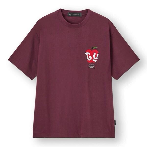 GU × UNDERCOVER / コラボ ビッググラフィックT / SIZE:XL / DARK PURPLE / ジーユー アンダーカバー / APPLE アップル ユニクロ Tシャツ