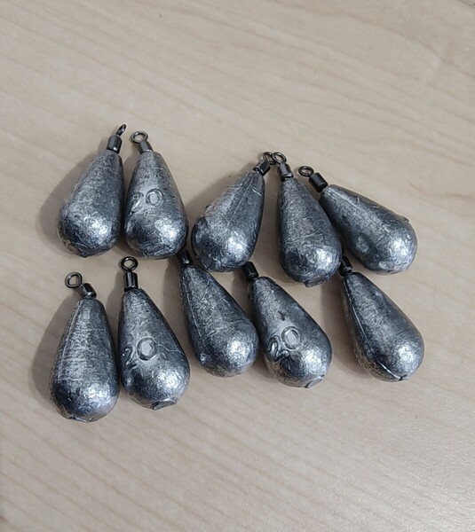 新商品☆ロックフィッシュやバス釣りに!お得な シンカー10個セット☆フリーリグに ルアー 10g