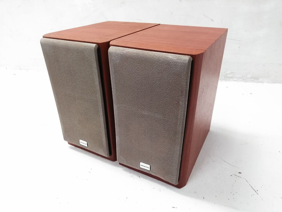 未使用 デッドストック ONKYO オンキョー D-S7GX 木製 スピーカー ONKYO D-S7GX 〓 カッコいい オンキョーのスピーカー, 良品,6M