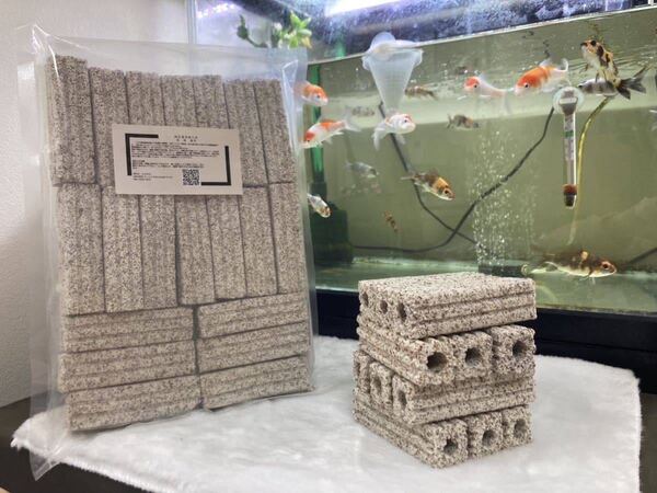 角棒ろ材14本、ろ材濾過材 フィルター納豆菌ろ材 バクテリア金魚 熱帯魚 水草 メダカ 淡水魚 アロワナ ダトニオ 水質浄化 水質調整