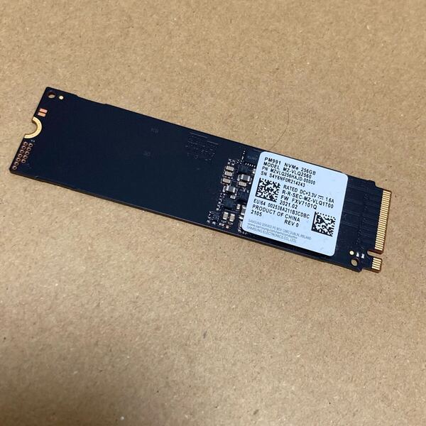 3087 M2 NVMe SSD Samsung SAMSUNG M.2 256GB