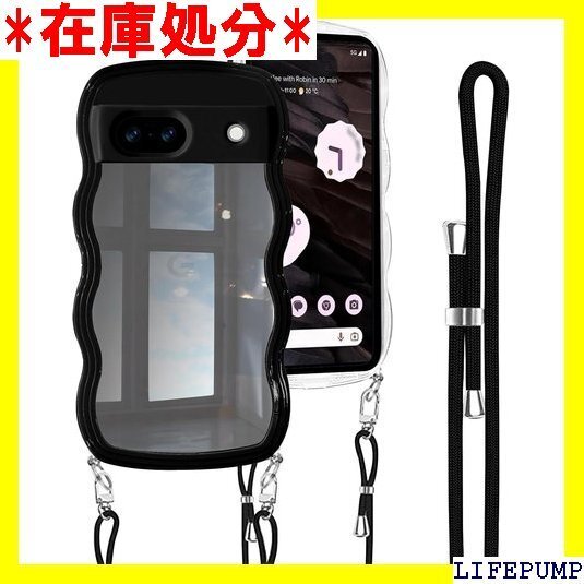 Google Pixel 7a ケース クリア ショル バンパー グーグル ピクセル7a スマホケース ブラック 1770