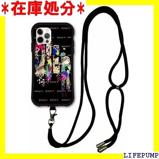 スマホショルダー付 iPhone16互換品 ケース i 保護 耐衝撃 スマホカバー ビッグロゴ スカラーハート 2461