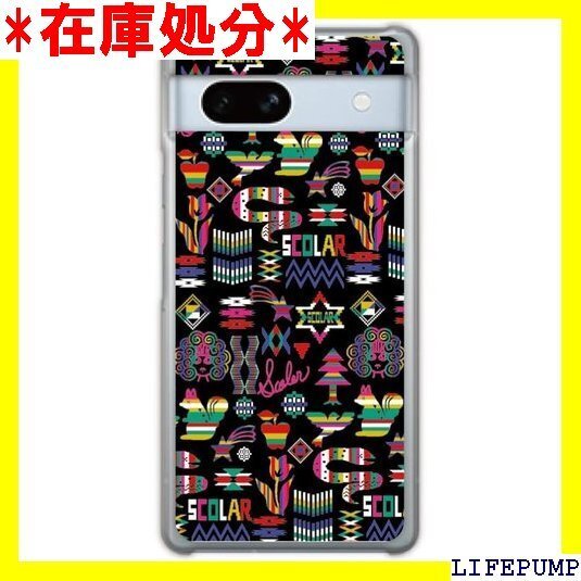 ScoLar スカラー Galaxy S10 SC-0 ポリカーボネート製 保護 たくさんのアイコン ブラック 27