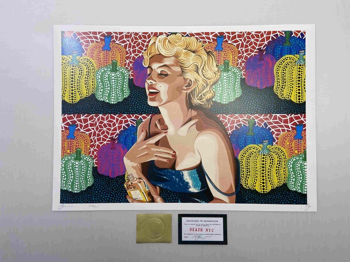 DEATH NYC MD17 ポスター マリリンモンロー 草間彌生 かぼちゃ Yahoo!オークション -「草間彌生 かぼちゃ」(シルクスクリーン