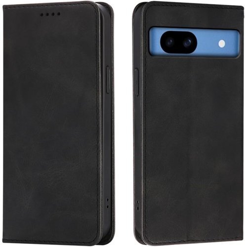 Top HGSM Google Pixel 8a スマ ケース 手帳型 Pixel 8a 携帯ケース ブラック 2938