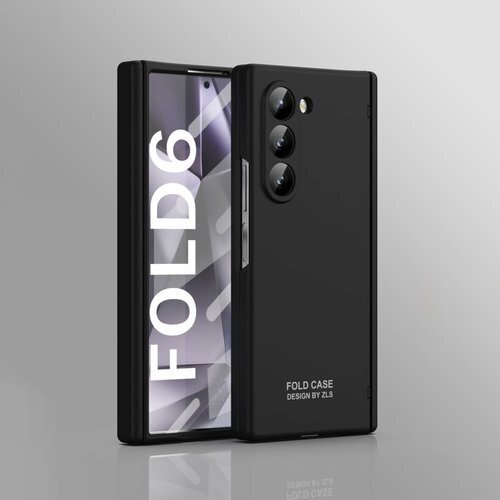 Galaxy Z Fold6ケース 手帳型 全面保護 しゃれ キャラクター Beautycatcher - 黒 3103