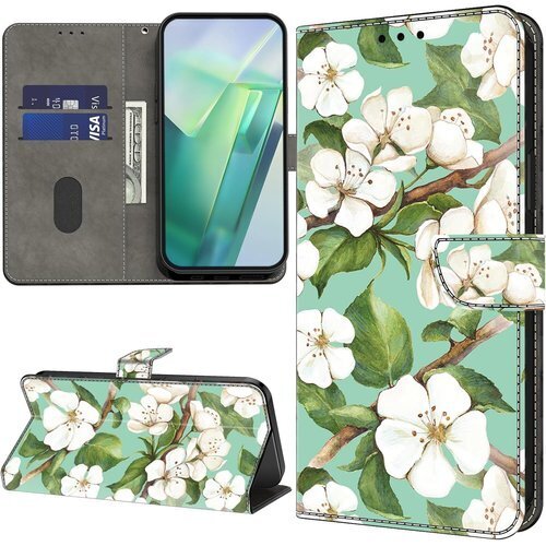 Tdcqssrs Moto G64 5G / G64Y ケース 内蔵マグネット 落下防止 おしゃれ 春の花満開 3527