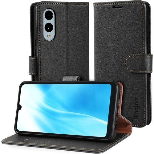 Hianjoo Arrows We2 F-52E 対応 2 FCG02 対応 スマホケース 携帯カバー ブラック 3565