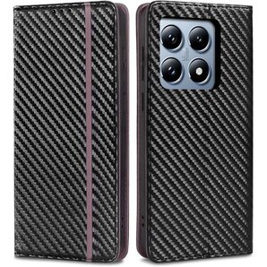 iffeenny xiaomi 14t pro ケース カード収納 スタンド機能 内蔵マグネット ワインレッド 3673