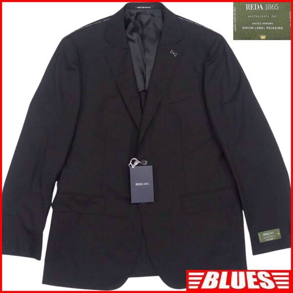 即決★GREEN LABEL RELAXING★メンズ XXL テーラードジャケット グリーンレーベルリラクシング ユナイテッドアローズ REDA 黒 ブラック