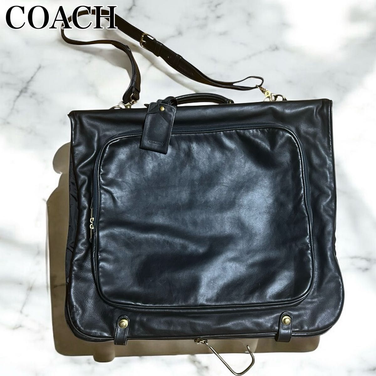 希少✨coach ガーメントケース スーツ オールドコーチ 黒 Yahoo!オークション -「ガーメントバッグ」(かばん、バッグ