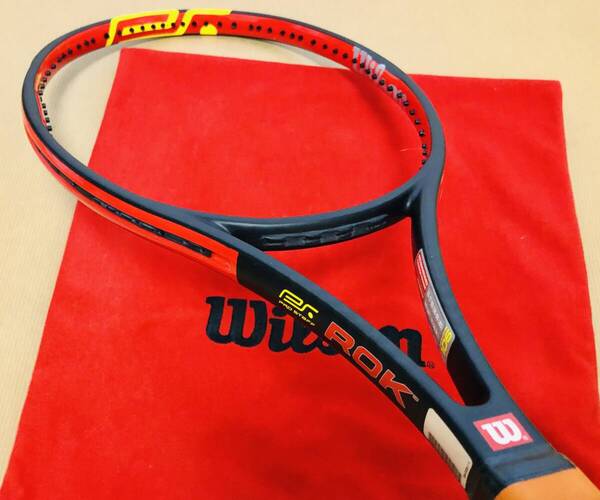 極美品 WILSON PROSTAFF ROK 93 ウィルソン プロスタッフ ROK 93 未使用レザーグリップ交換 93sq 18×20 ウィルソン廃盤スペック