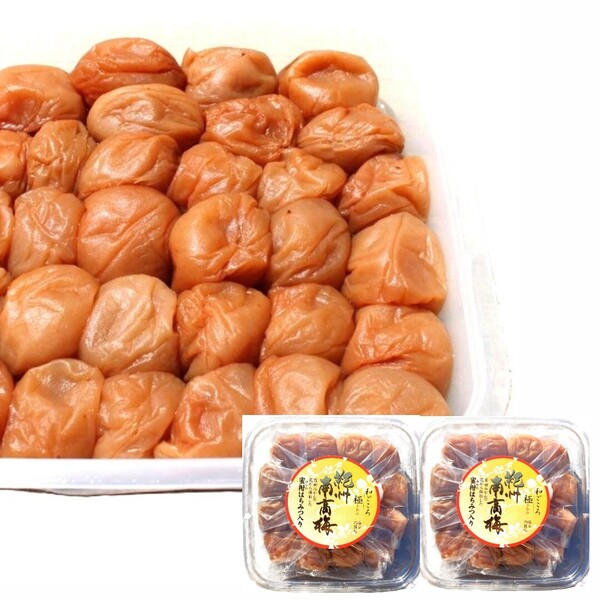 51【大粒 完熟南高梅 【極み はちみつ梅 800g(400g×2パック)】紀州南高梅 蜜柑はちみつ 高級 梅干し つぶれ梅