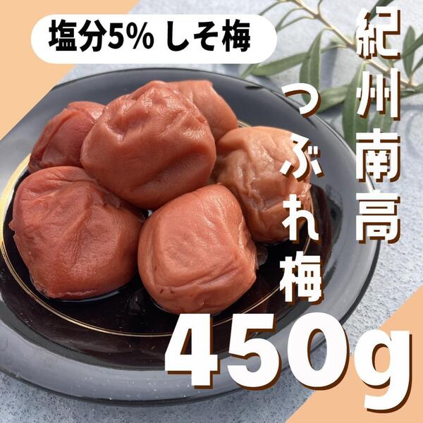 1【★450g★ 大粒 完熟 塩分5% 紀州南高梅 しそ漬け梅 】和歌山 梅干し 梅 漬物 3
