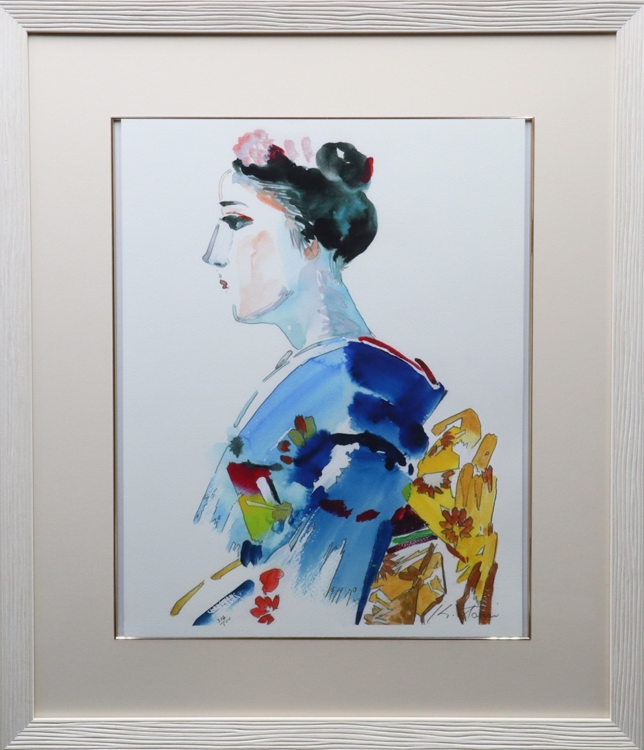木版画 立石春美「舞妓」 限定番号なし Yahoo!オークション -「*舞妓」(版画) (美術品)の落札相場・落札価格
