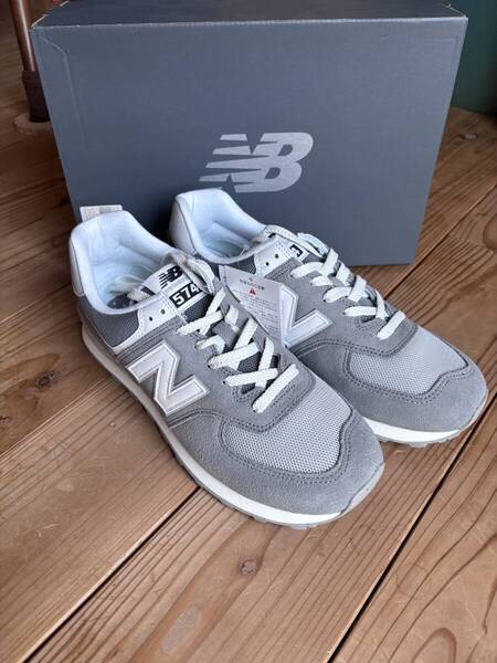 未使用品★new balance ニューバランス U574 29.0 FGR(グレー)スエード 定番スニーカー ワイズD