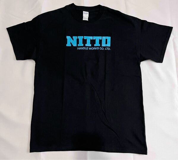 日東 Lサイズ ブラック Tシャツ NITTO ハンドル njs ピスト ステム