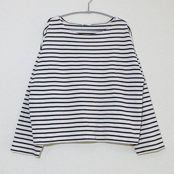LOWRYS FARM USA ボーダー LS Tシャツ White/Brown F LF619252AD ローリーズファーム ロンT TEE ストライプ 長袖 カットソー