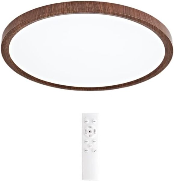 NIBOENOKI LEDシーリングライト コンパクト 木目調 小型30cm 28w 天井照明 省電力 省エネ 常夜灯 台所 木製 薄型 間接照明 屋内テラス照明