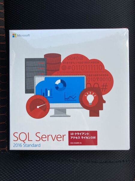 新品未開封 送料無料 Microsoft SQL Server 2016 Standard Edition DVD 10 CAL付