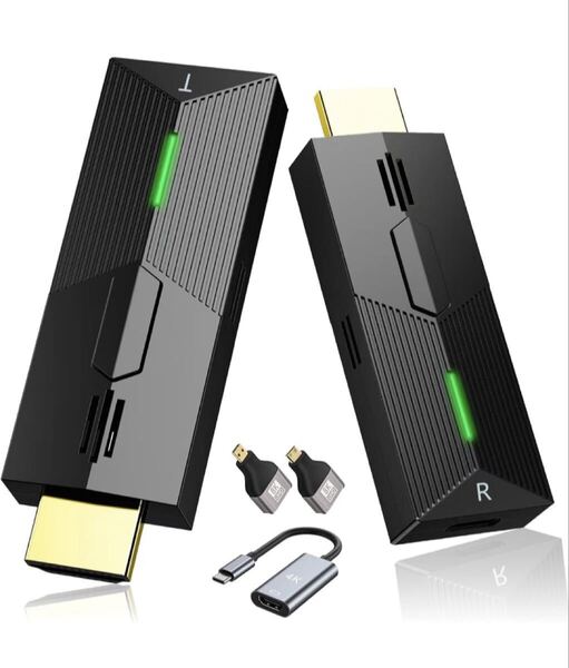 【2025最新】ワイヤレスHDMI 送受信機 HDMI無線 30m無線伝送 1080P解像度 サポート2.4G/5G WIFI&設定不要 低遅延 無線化 便携型 無線接続
