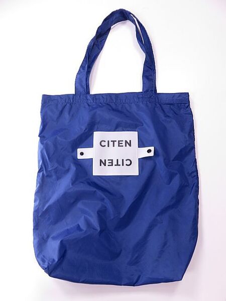 【送料無料】CITEN シテン ナイロンエコバッグ 青 コンパクト 鞄 トートバッグ ブレー