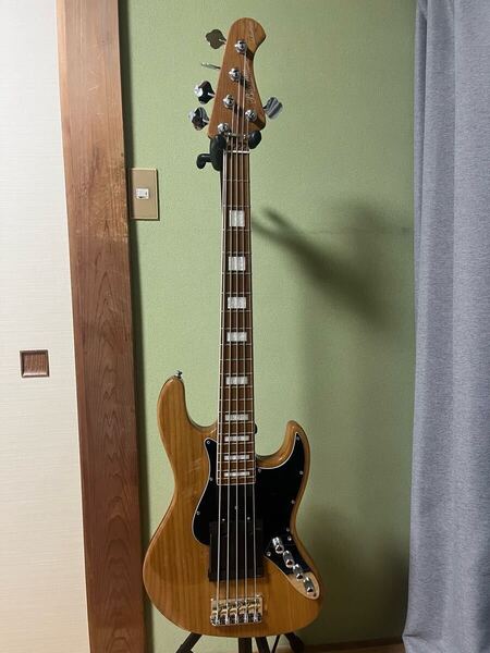 Bacchus WL5-ASH33-AC/RSM 5弦ベース ジャズベース 33インチ Bass