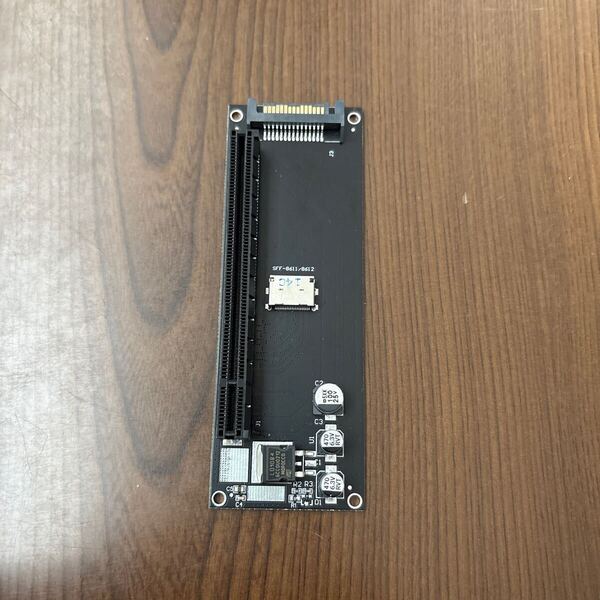 706p3028☆ xiwai SFF-8612 SFF-8611 Oculink-PCIE PCI Express 16 x 4 Xアダプタ、マザーボードグラフィックスカード用SATA電源ポート付き