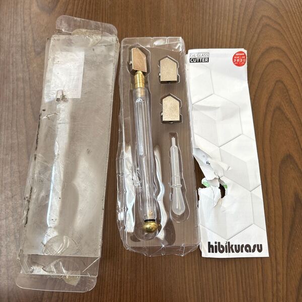707p2524☆ hibikurasu ガラスカッター オイル補充 ローラータイプ 替刃 スポイド セット