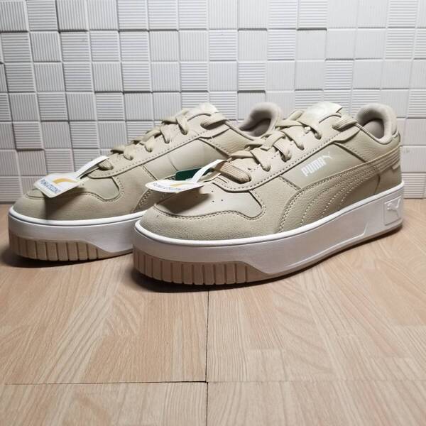 送料無料・新品未使用!!プーマ PUMA カジュアルシューズ スニーカー / キャリーナ ストリート MU / ブラウン 25.0cm