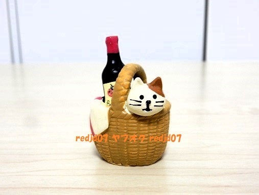 ◎ 【送料無料】 デコレ コンコンブル 子猫とワイン 花見シリーズ まったりマスコット フィギュア decole concombre ◎