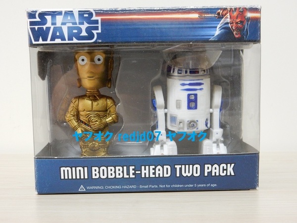 ◎ 【送料無料】 STARWARS スターウォーズ ワッキーワブラー ウルトラミニ R2-D2 & C-3PO ボビングヘッド フィギュア ◎
