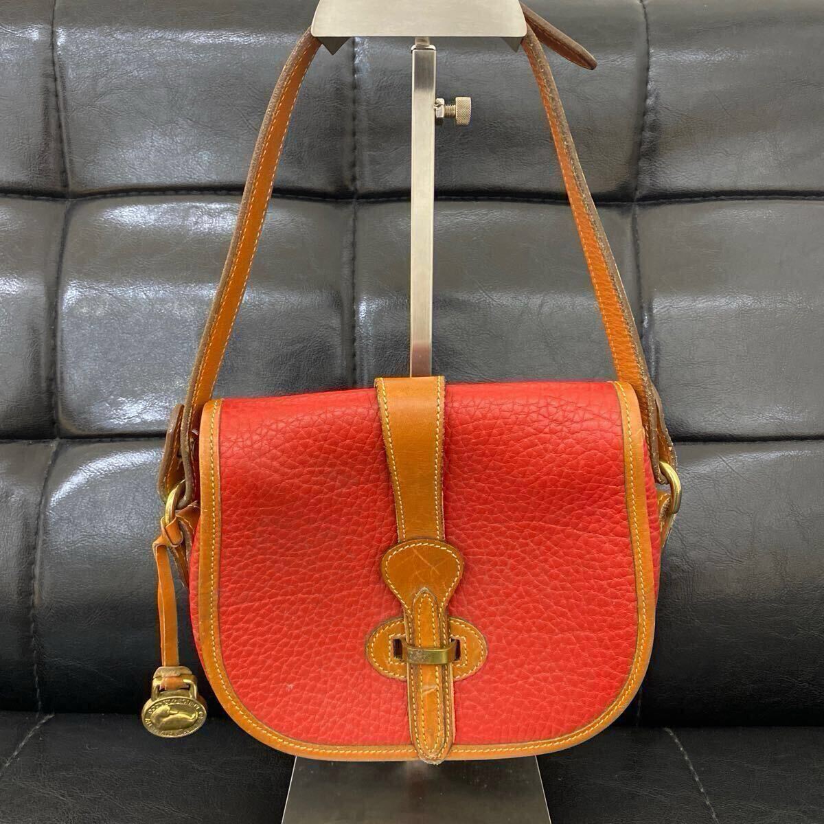 DOONEY&BOURKE 極美品 希少 ショルダーバッグ RED 赤 レザー Dooney & Bourke Red Croco Leather Shoulder Bag | eBay