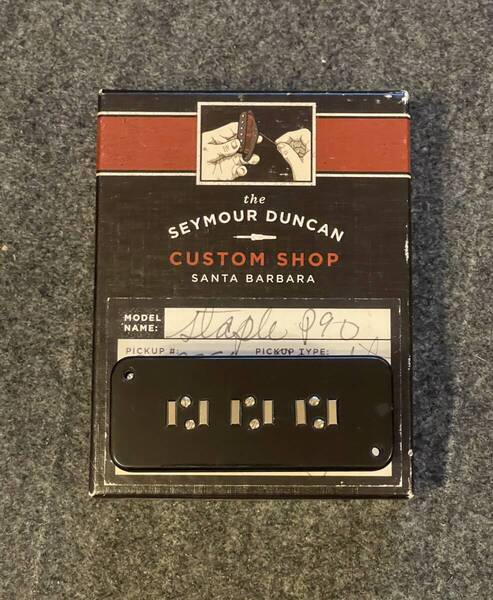 中古美品 Seymour Duncan Custom Shop Staple P-90 P90 P-480 アルニコV ソープバー ブラック SUGIZO セイモアダンカンカスタムショップ