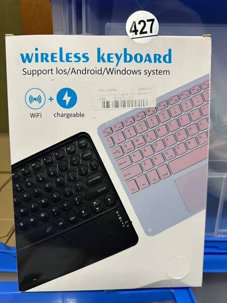 Bluetoothキーボード タブレット用 タッチパッド付き iPad用キーボードワイヤレス iPhone、スマホ対応 type-c