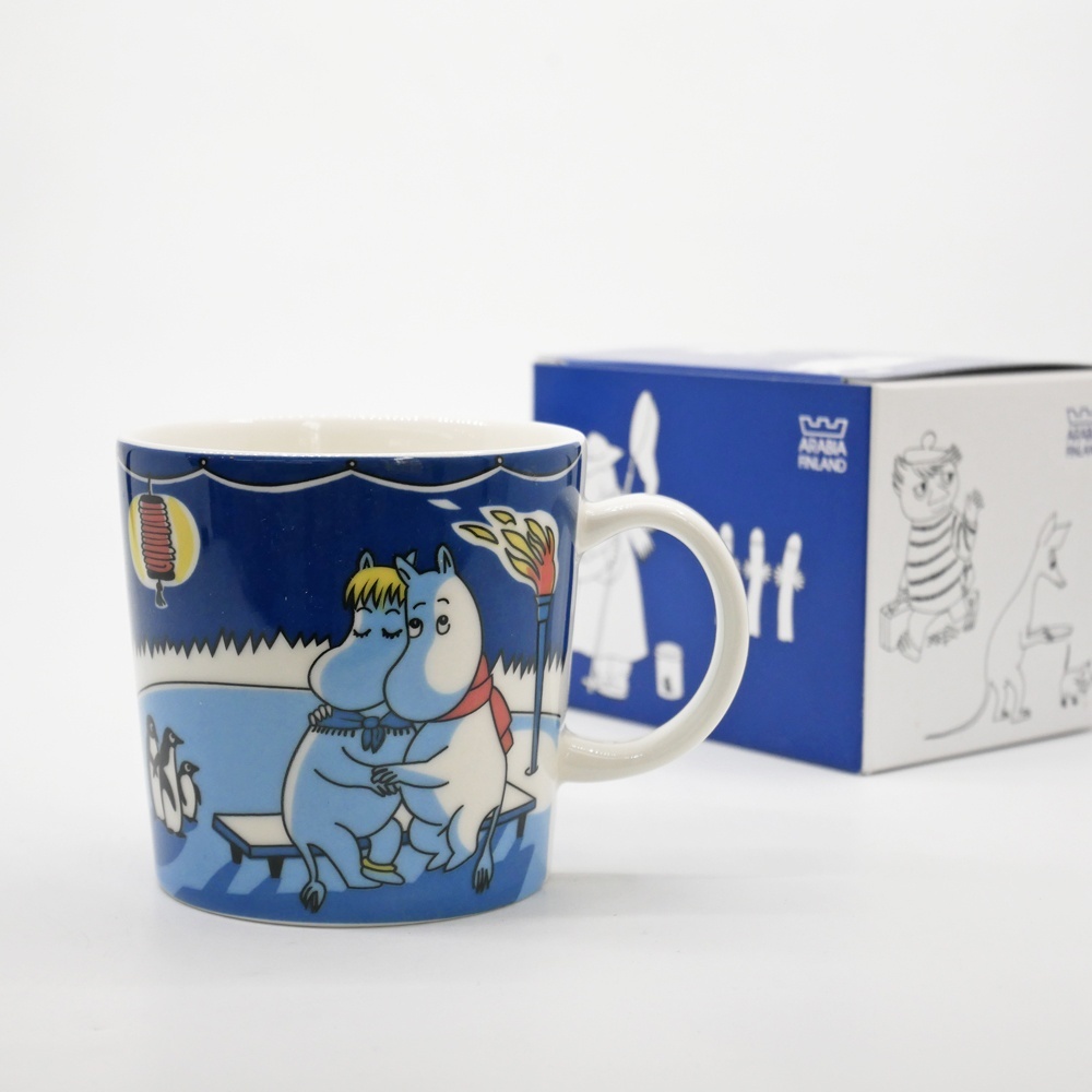 ARABIA - 【限定品 廃盤品 未使用】アラビア 2008年 冬季限定 ムーミンマグカップ 廃盤品 ARABIA アラビア ムーミン マグカップ 青色 - 北欧からの